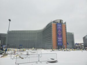 Commission Européenne sous la Neige