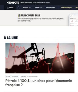 zoom sur la page web de Bon pote présentant l'article